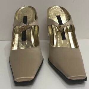 Vinci Made in Italy Champagne Silk Gold High Heel